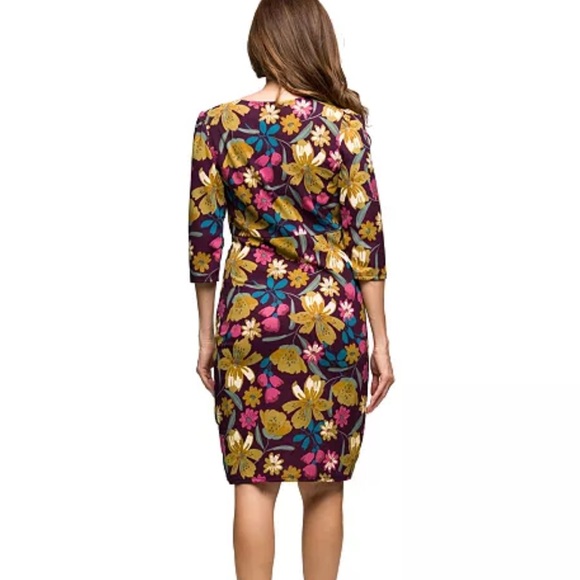 24seven Comfort Apparel
Women's Floral Print Faux Wrap Dress - Picture 2 of 4